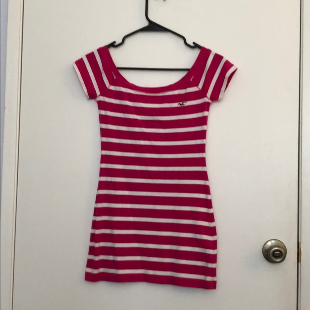 Pink and white striped Mini dress from Hollister